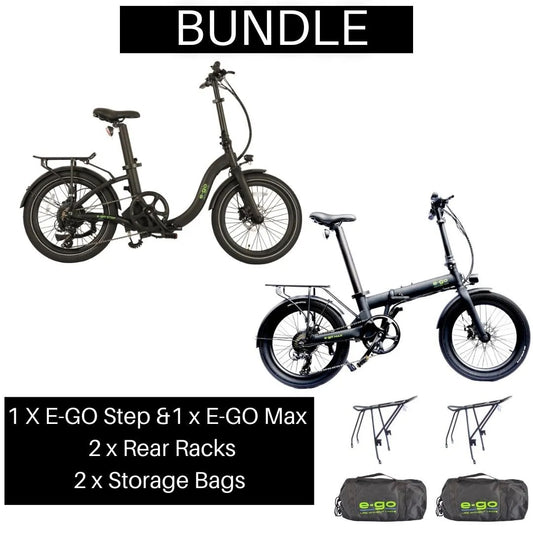 E-Go Step & Max Electric Folding Bike Bundle