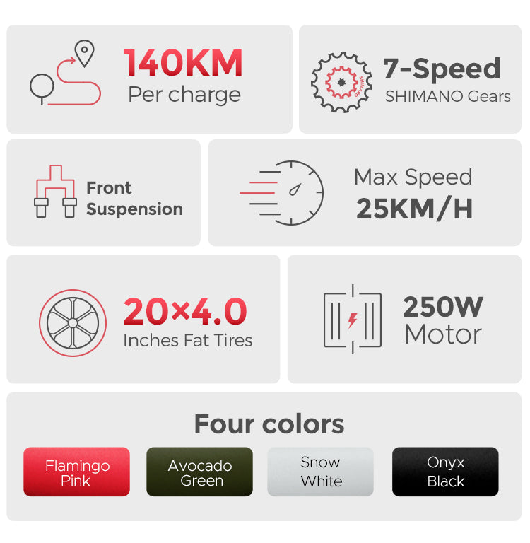 ENGWE L20 Electric Bike - 250W-Pedal Go