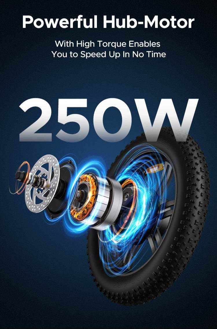 ENGWE L20 Electric Bike - 250W-Pedal Go