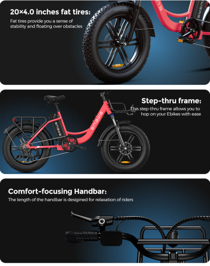 ENGWE L20 Electric Bike - 250W-Pedal Go