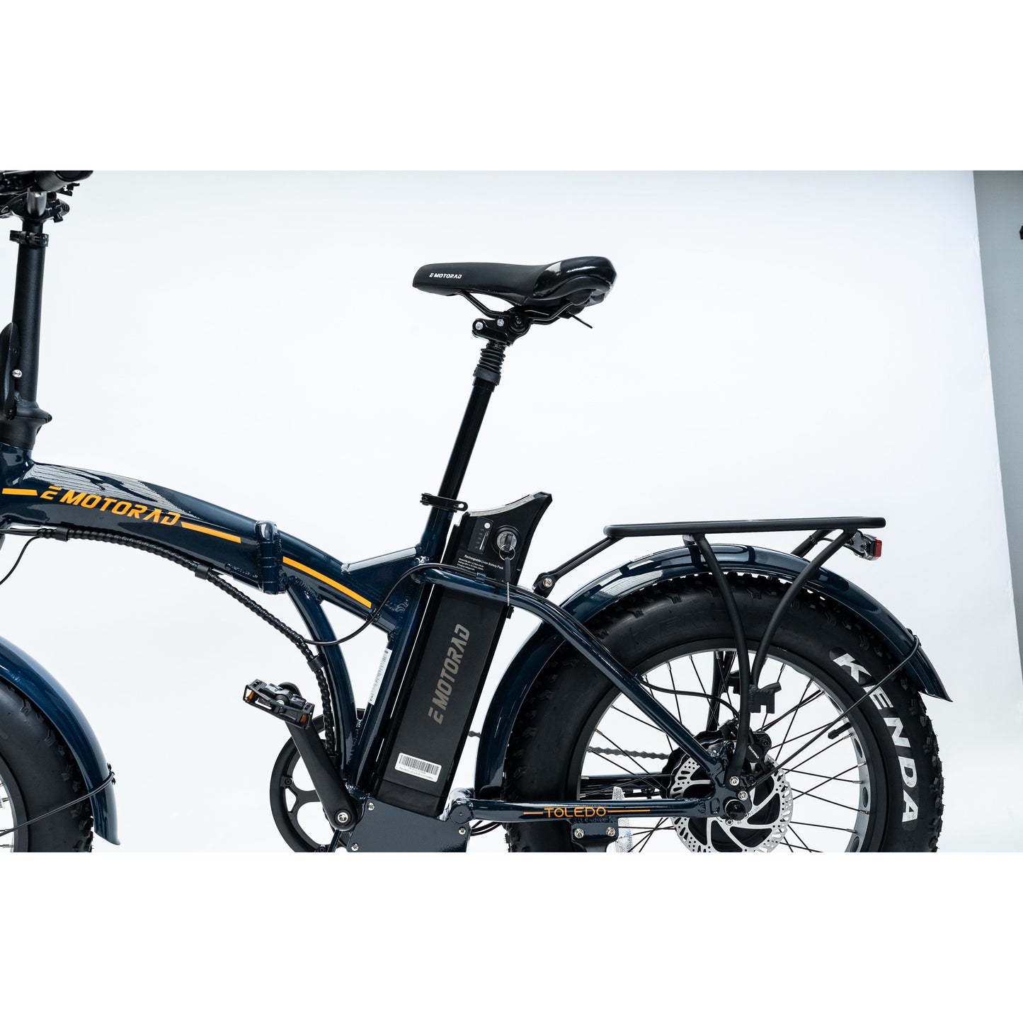 Emotorad Toledo Blue Folding Fat Tyre - Pedal Go