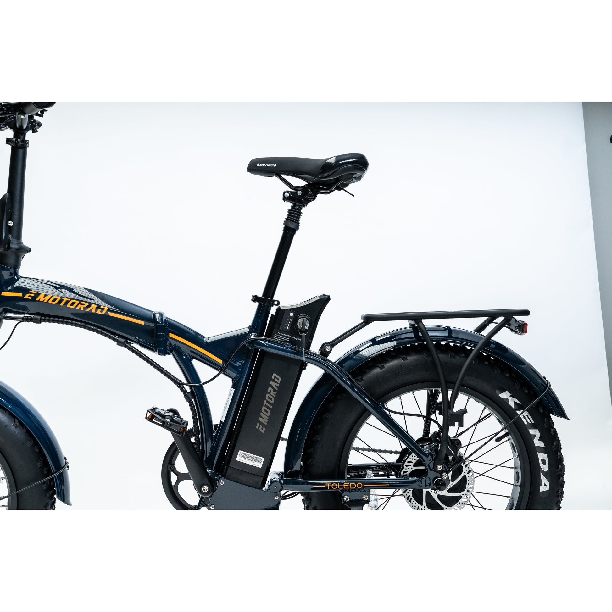 Emotorad Toledo Blue Folding Fat Tyre - Pedal Go