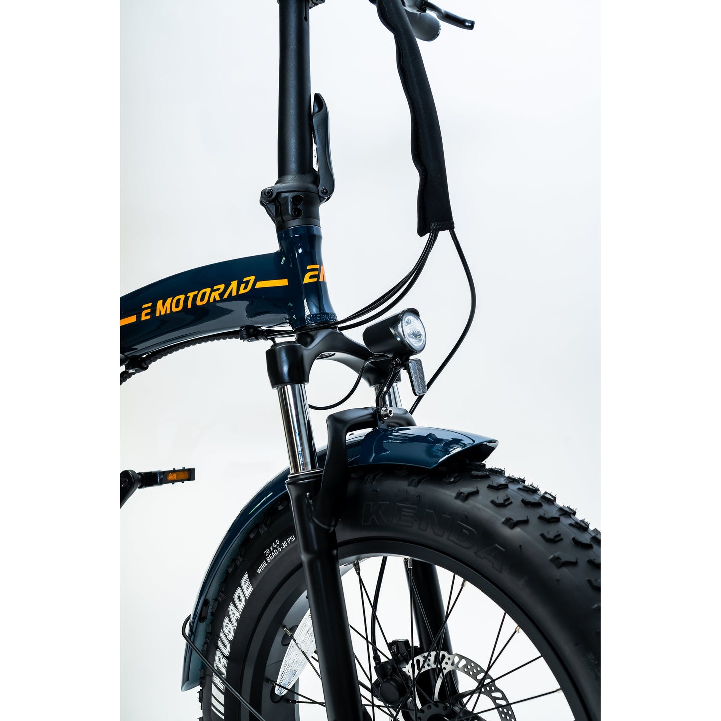 Emotorad Toledo Blue Folding Fat Tyre - Pedal Go