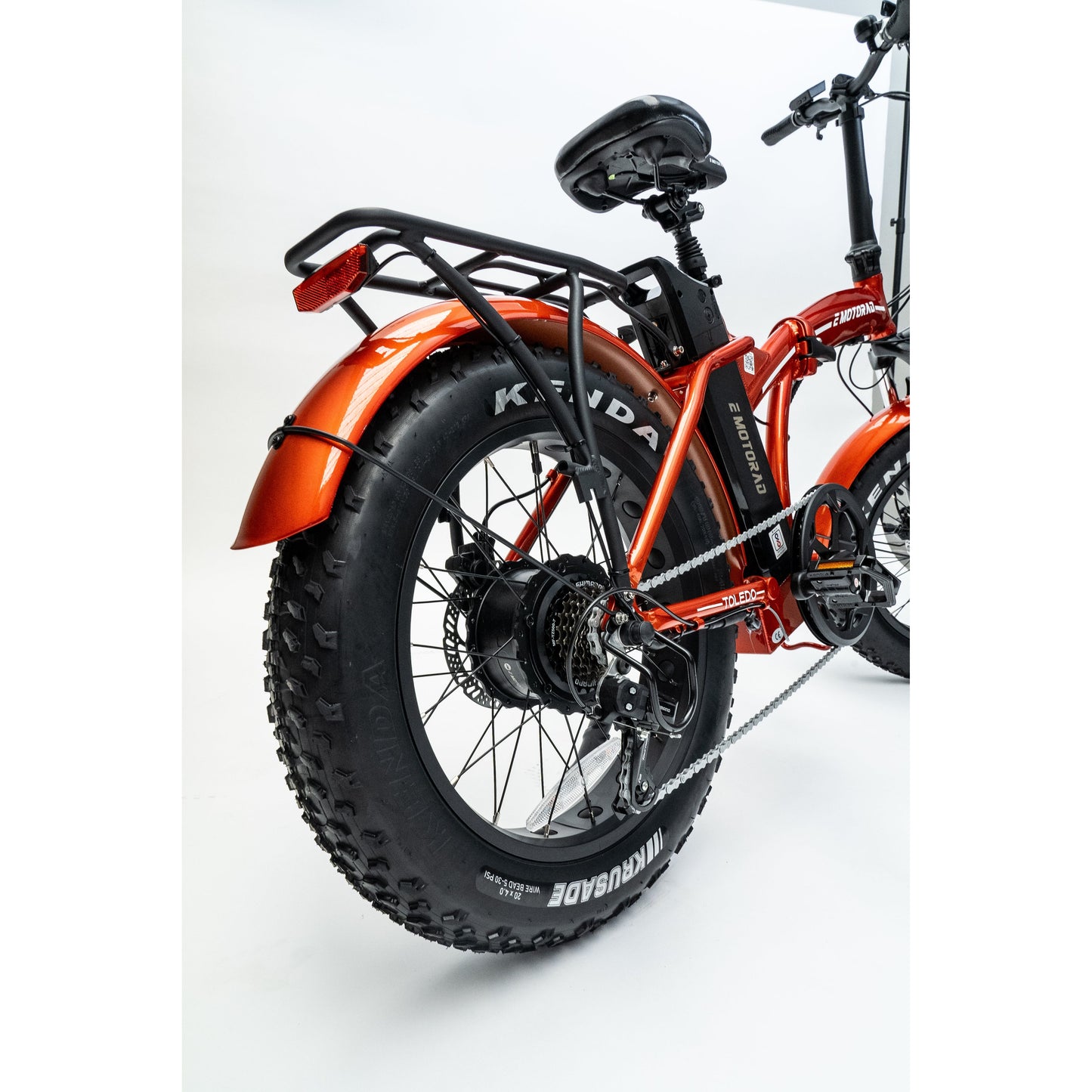 Emotorad Toledo Red Folding Fat Tyre - Pedal Go