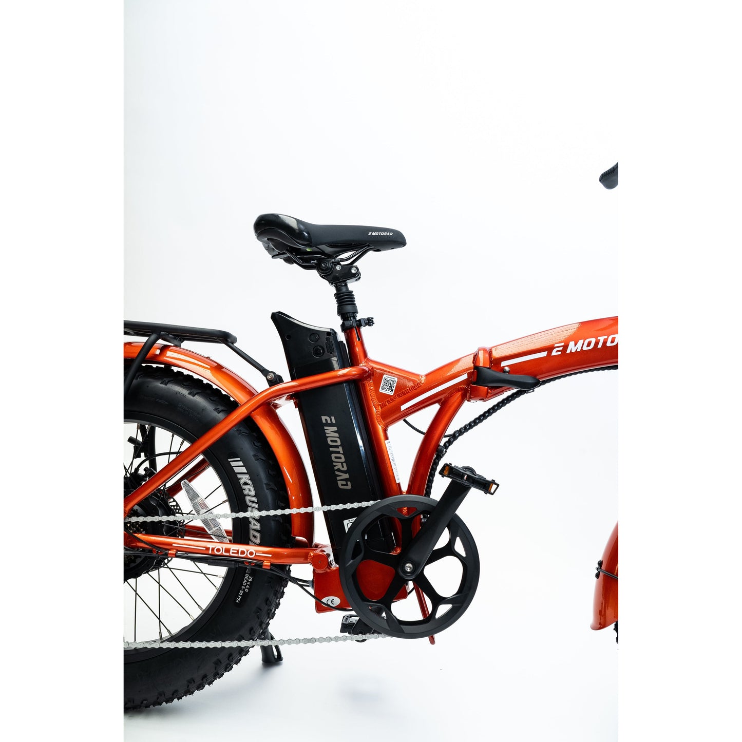 Emotorad Toledo Red Folding Fat Tyre - Pedal Go