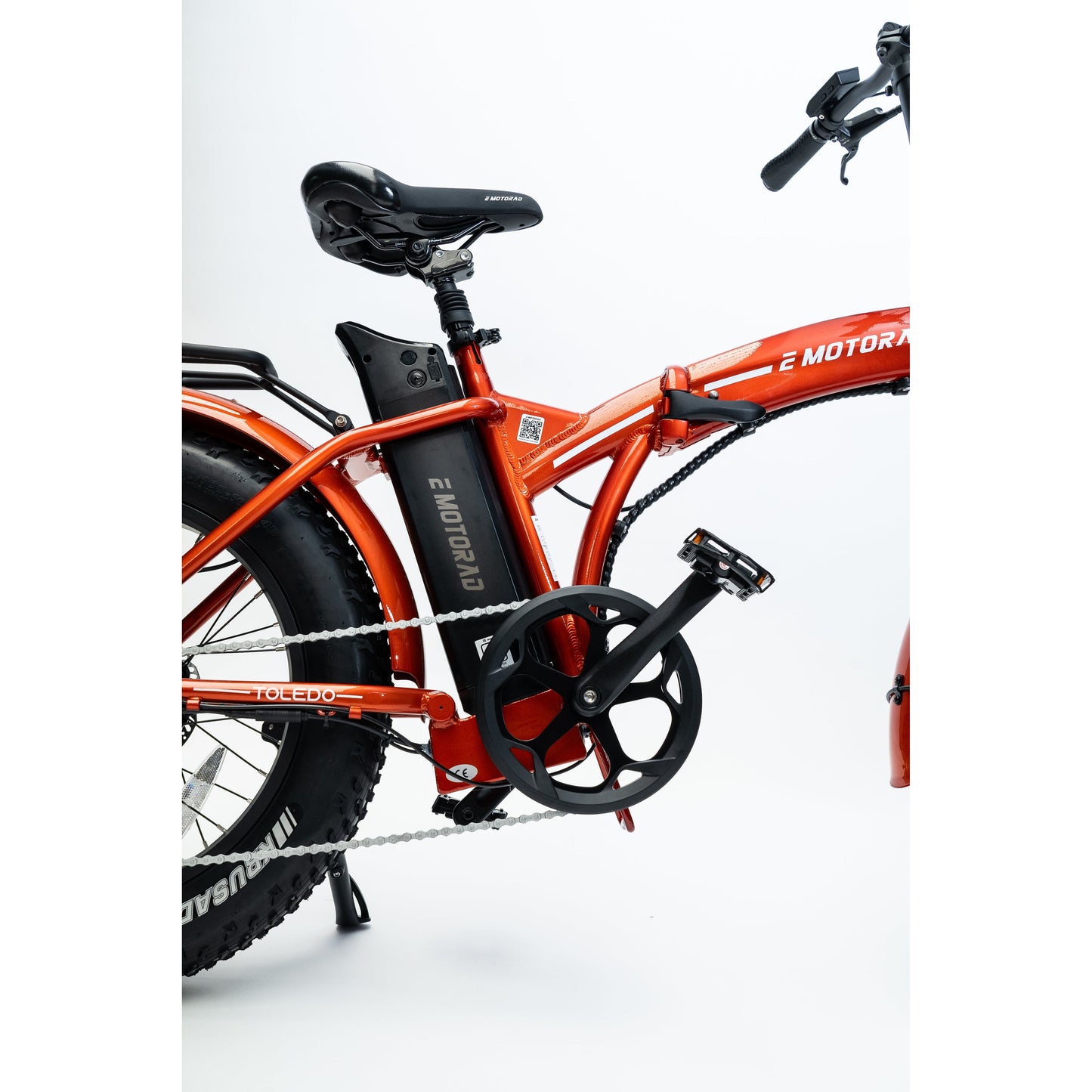 Emotorad Toledo Red Folding Fat Tyre - Pedal Go