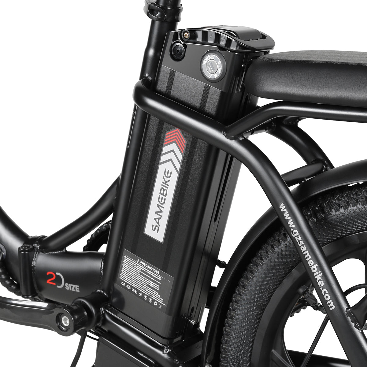 Samebike CY20 Spoke Wheel Folding Electric Bike - Pedal Go