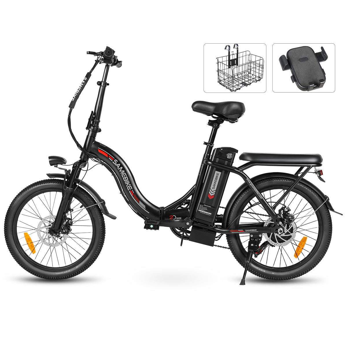 Samebike CY20 Spoke Wheel Folding Electric Bike - Pedal Go
