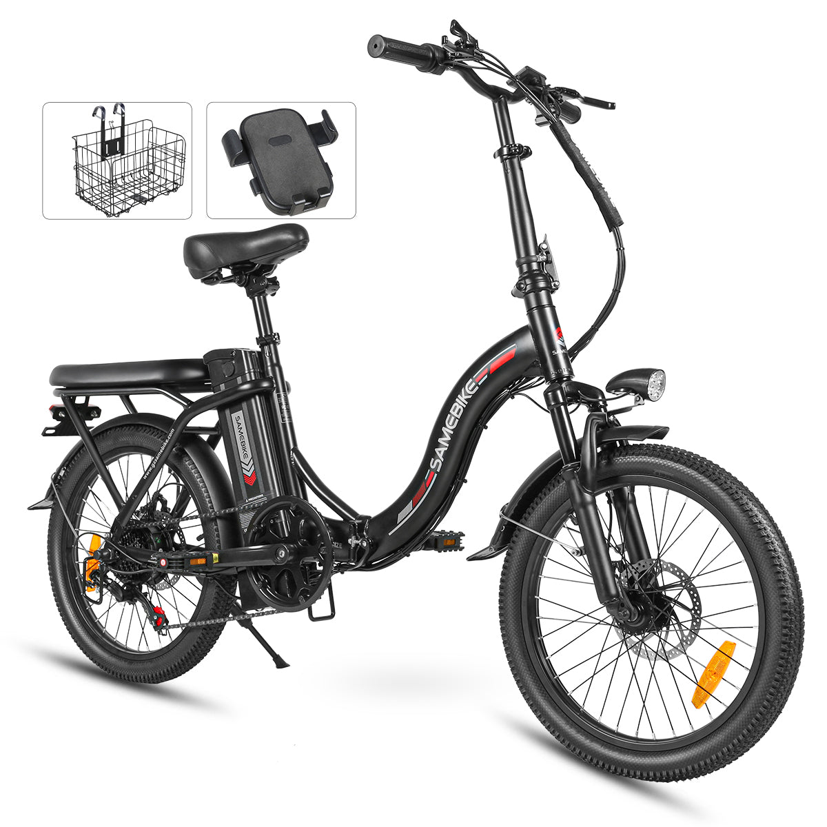 Samebike CY20 Spoke Wheel Folding Electric Bike - Pedal Go