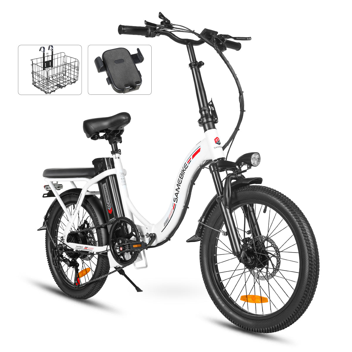 Samebike CY20 Spoke Wheel Folding Electric Bike - Pedal Go