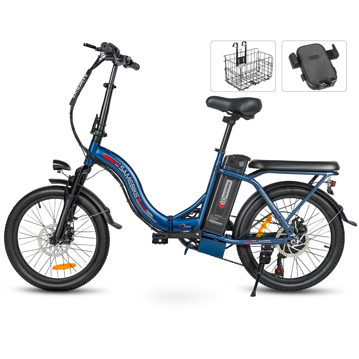 Samebike CY20 Spoke Wheel Folding Electric Bike - Pedal Go