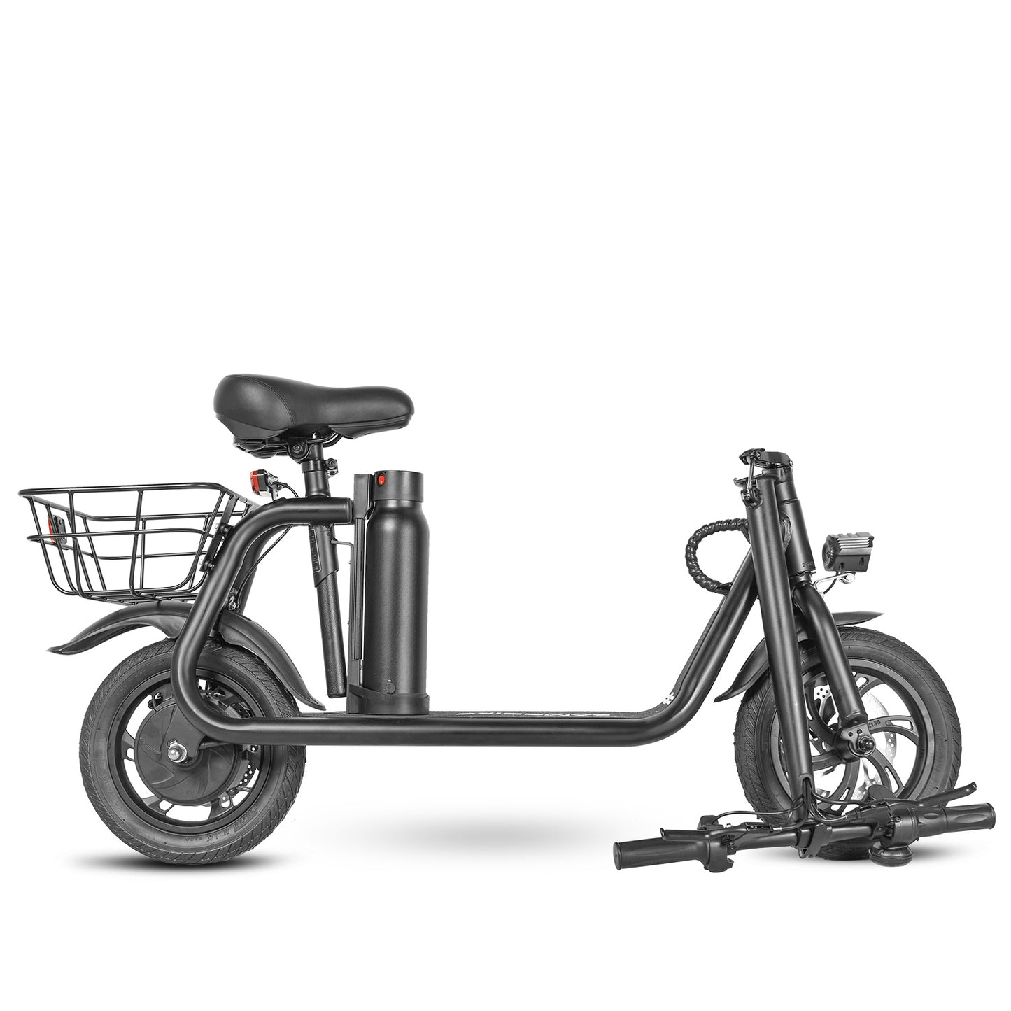 Samebike SM-C01 Electric Scooter with Basket - Pedal Go