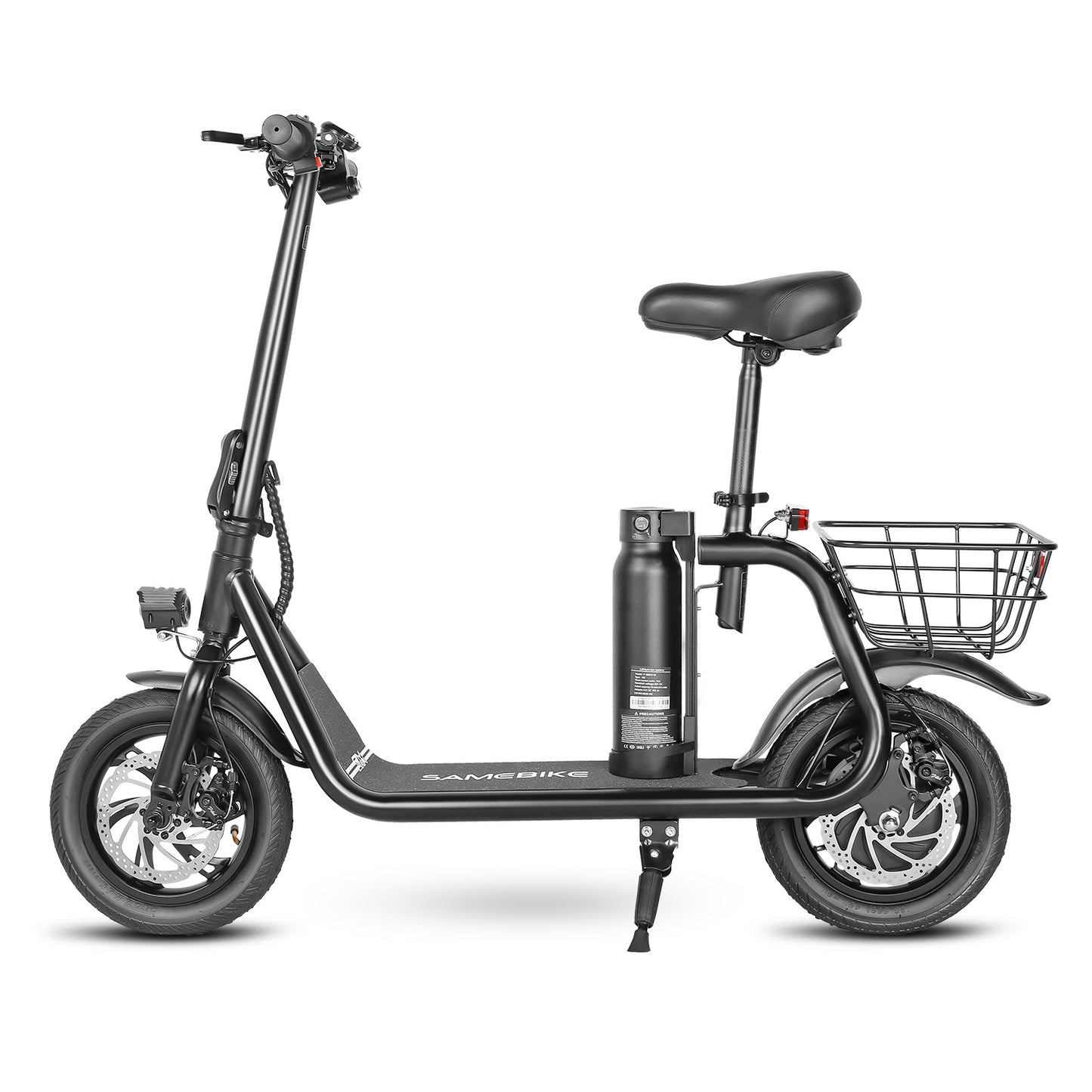 Samebike SM-C01 Electric Scooter with Basket - Pedal Go
