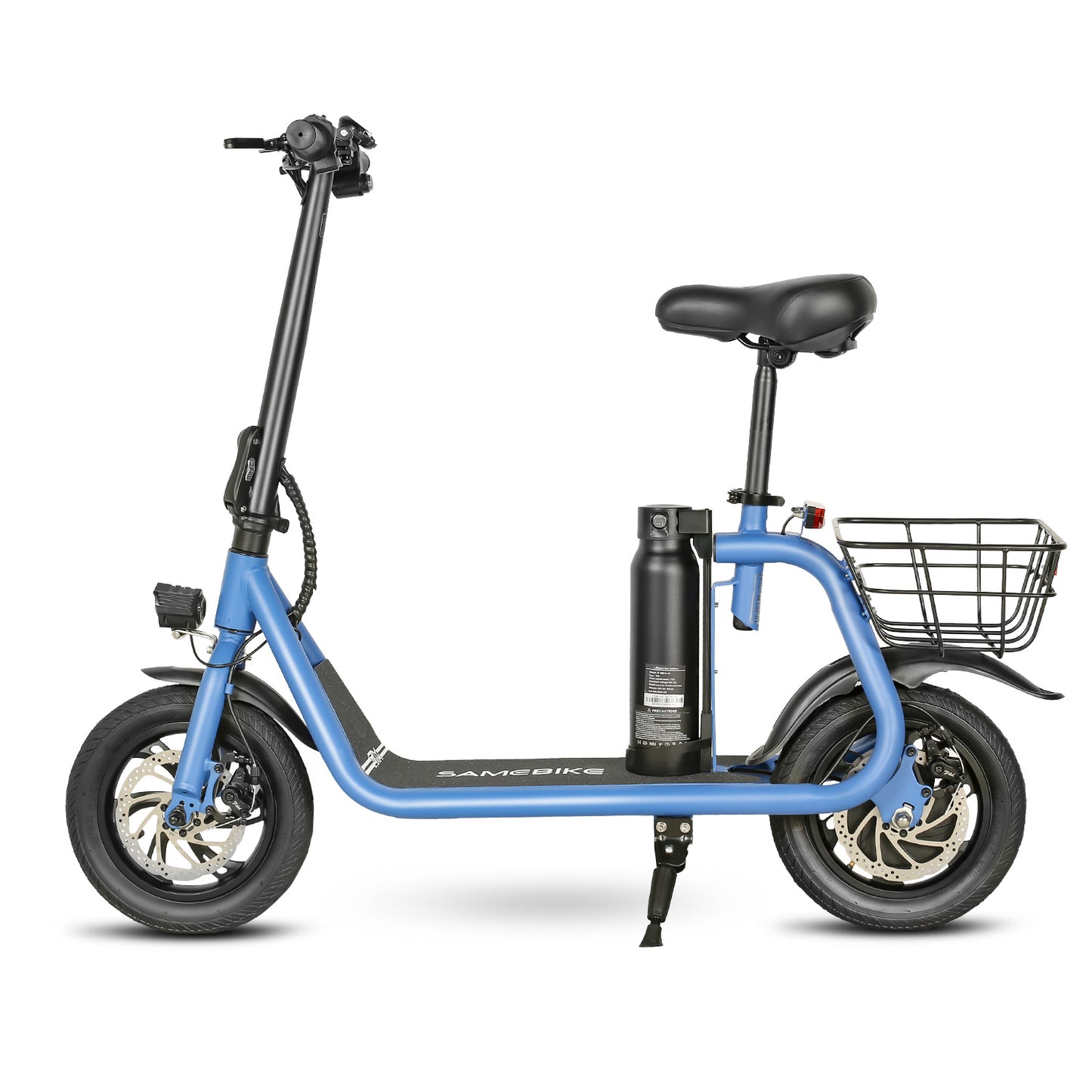 Samebike SM-C01 Electric Scooter with Basket - Pedal Go