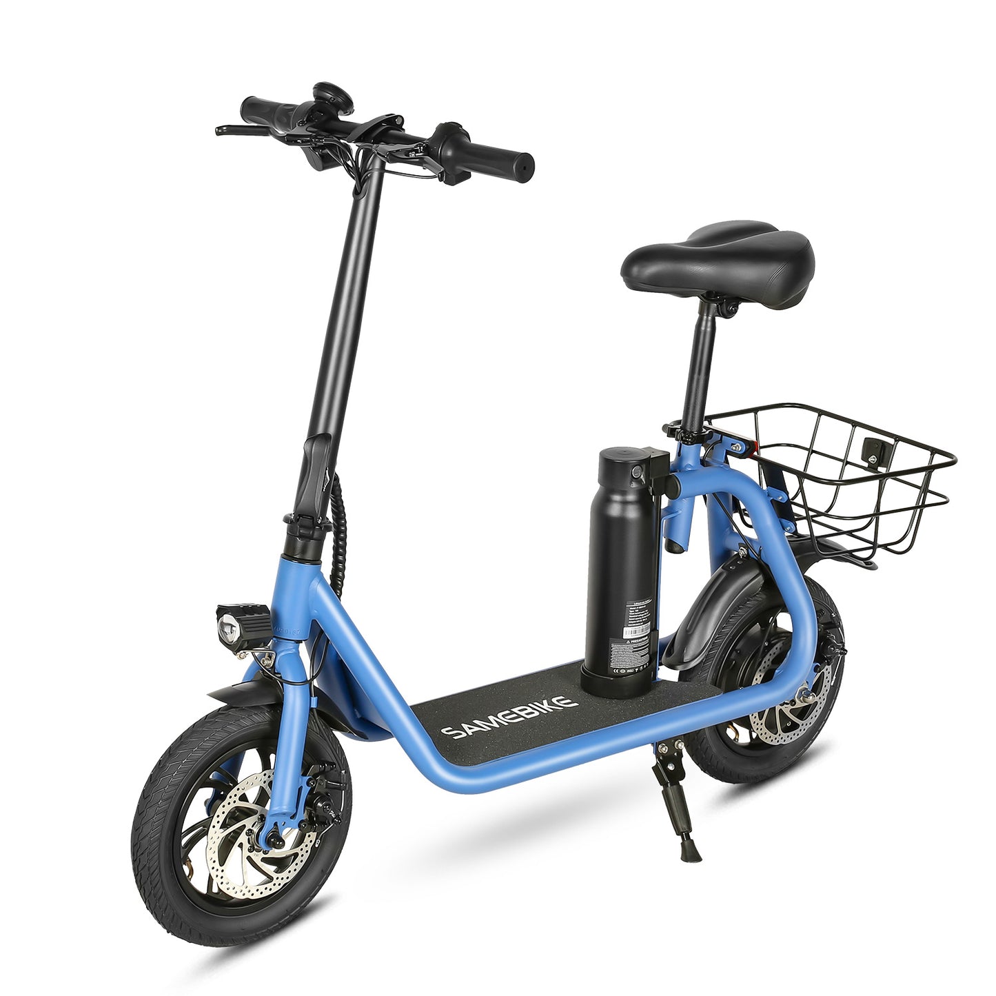 Samebike SM-C01 Electric Scooter with Basket - Pedal Go