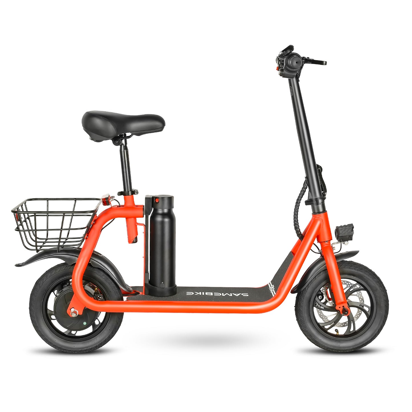 Samebike SM-C01 Electric Scooter with Basket - Pedal Go