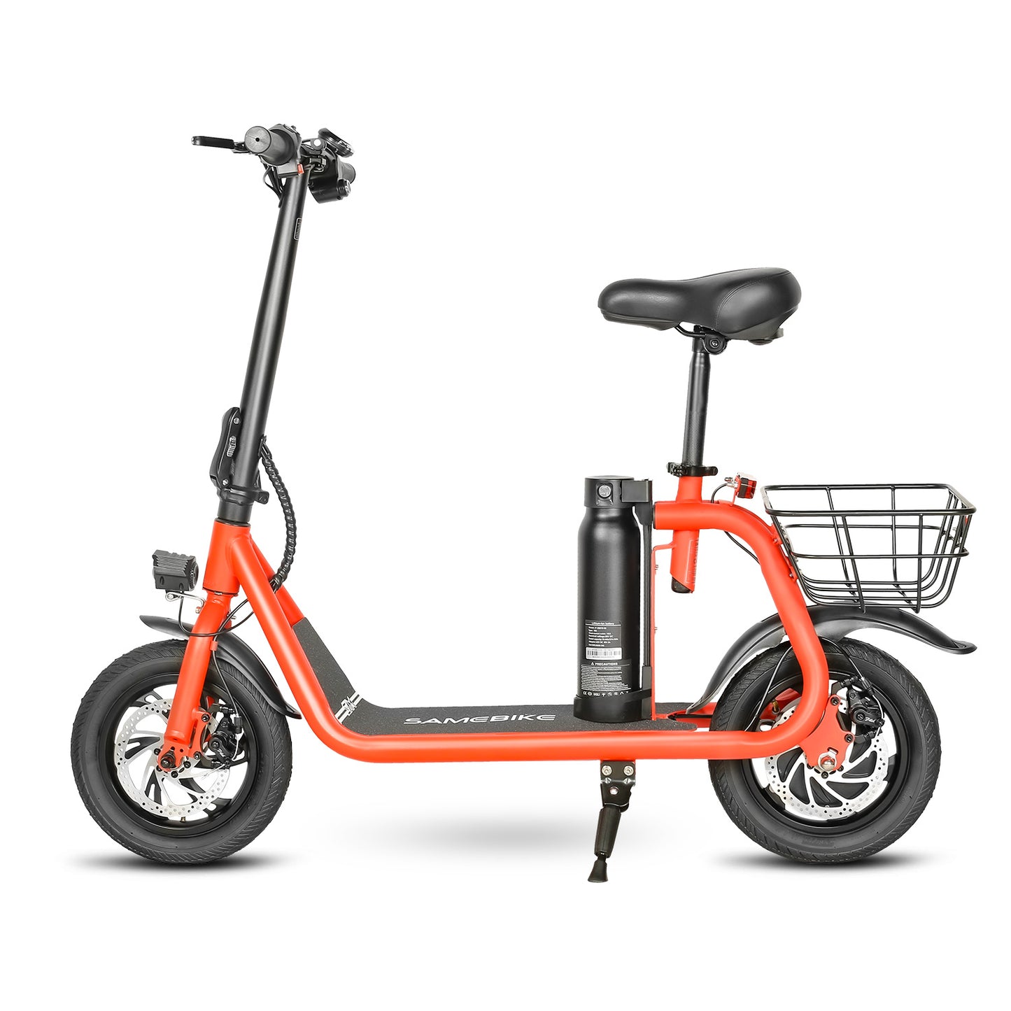 Samebike SM-C01 Electric Scooter with Basket - Pedal Go