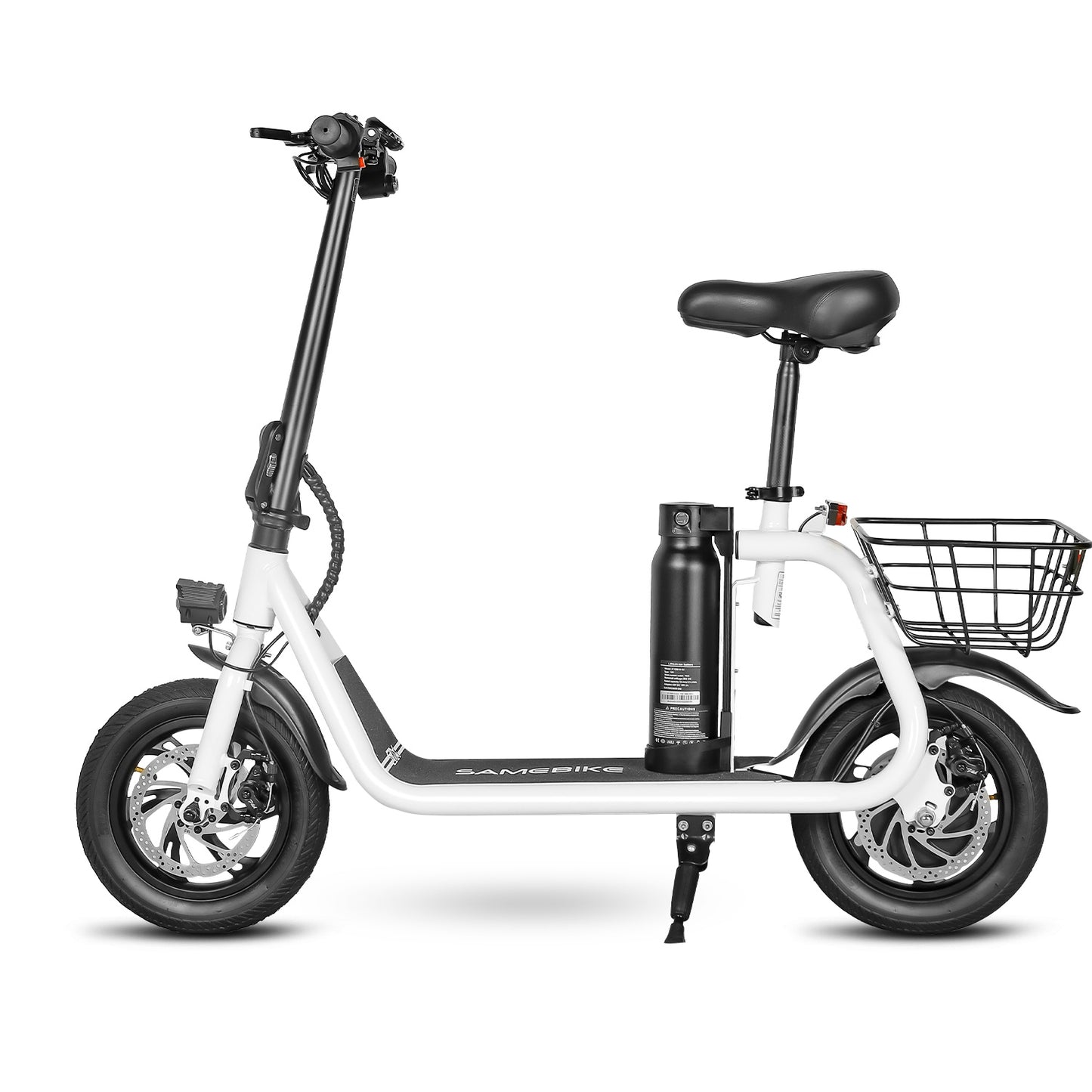 Samebike SM-C01 Electric Scooter with Basket - Pedal Go