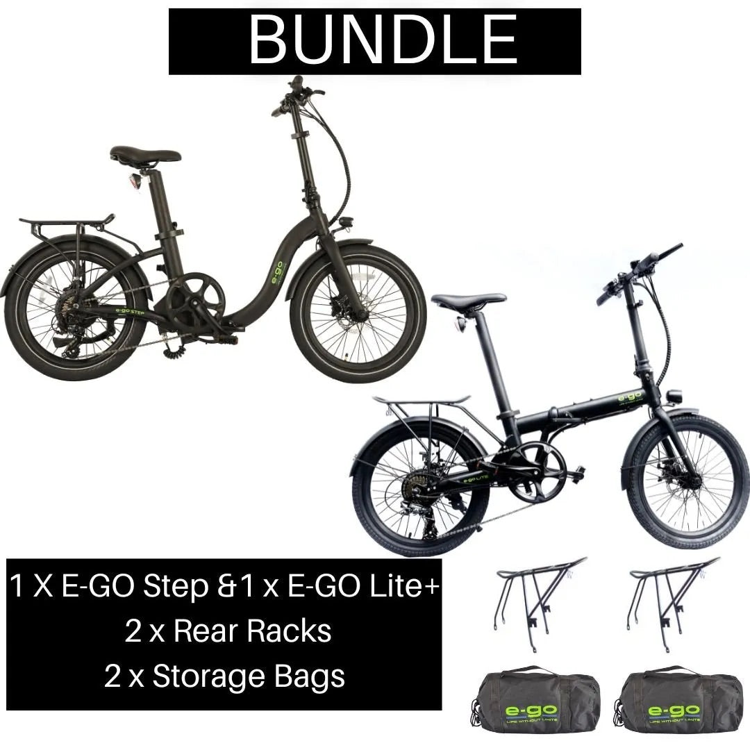 E-Go Step & Lite Plus Electric Folding Bike Bundle