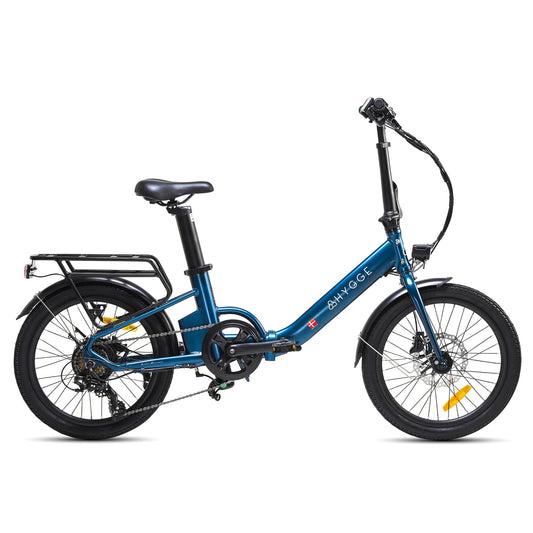Hygge Virum Step Folding E-Bike - Sapphire Blue