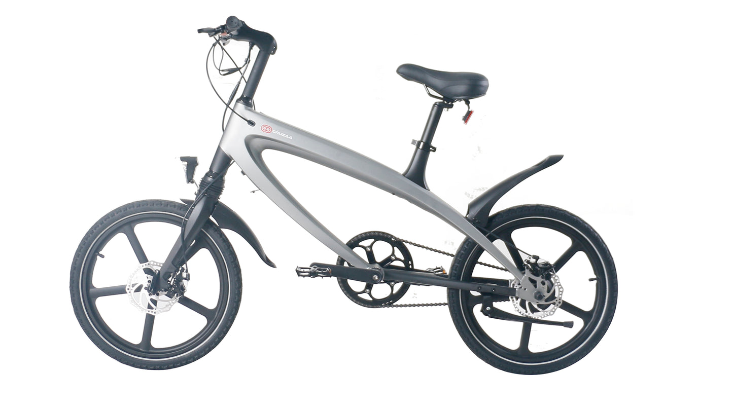 Cruzaa Electric Bike – Lightweight Urban E-Bike with Bluetooth Speakers & amp; Detachable Battery