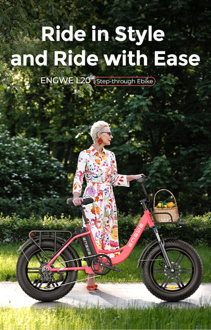 ENGWE L20 Electric Bike - 250W-Pedal Go
