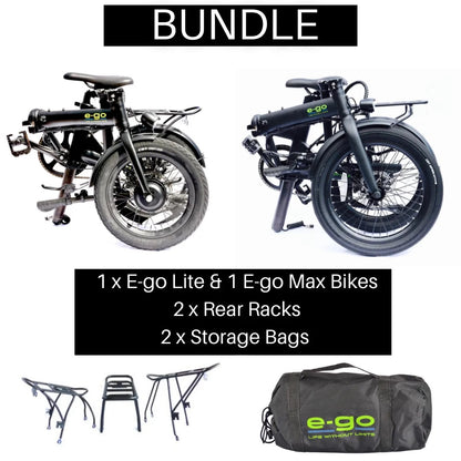 E-Go Lite & Max Electric Folding Bike Bundle