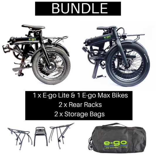 E-Go Lite & Max Electric Folding Bike Bundle