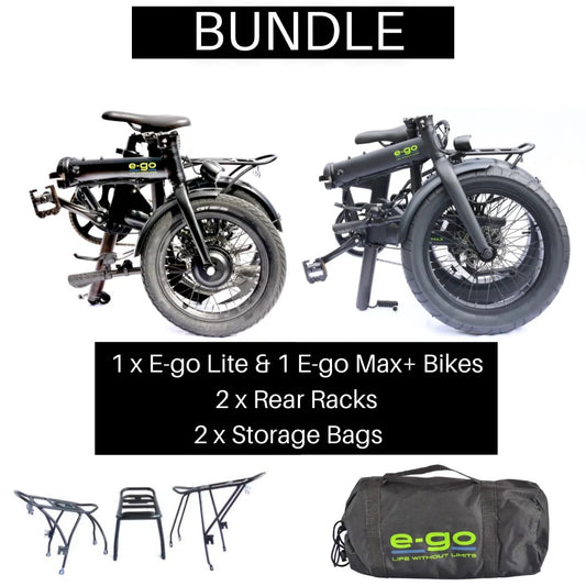 E-Go Lite & Max+ Electric Folding Bike Bundle