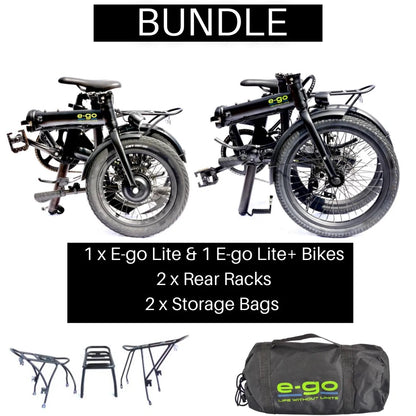 E-Go Lite & Lite Plus Electric Folding Bike Bundle