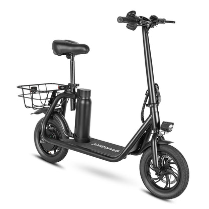 Samebike SM-C01 Electric Scooter with Basket - Pedal Go