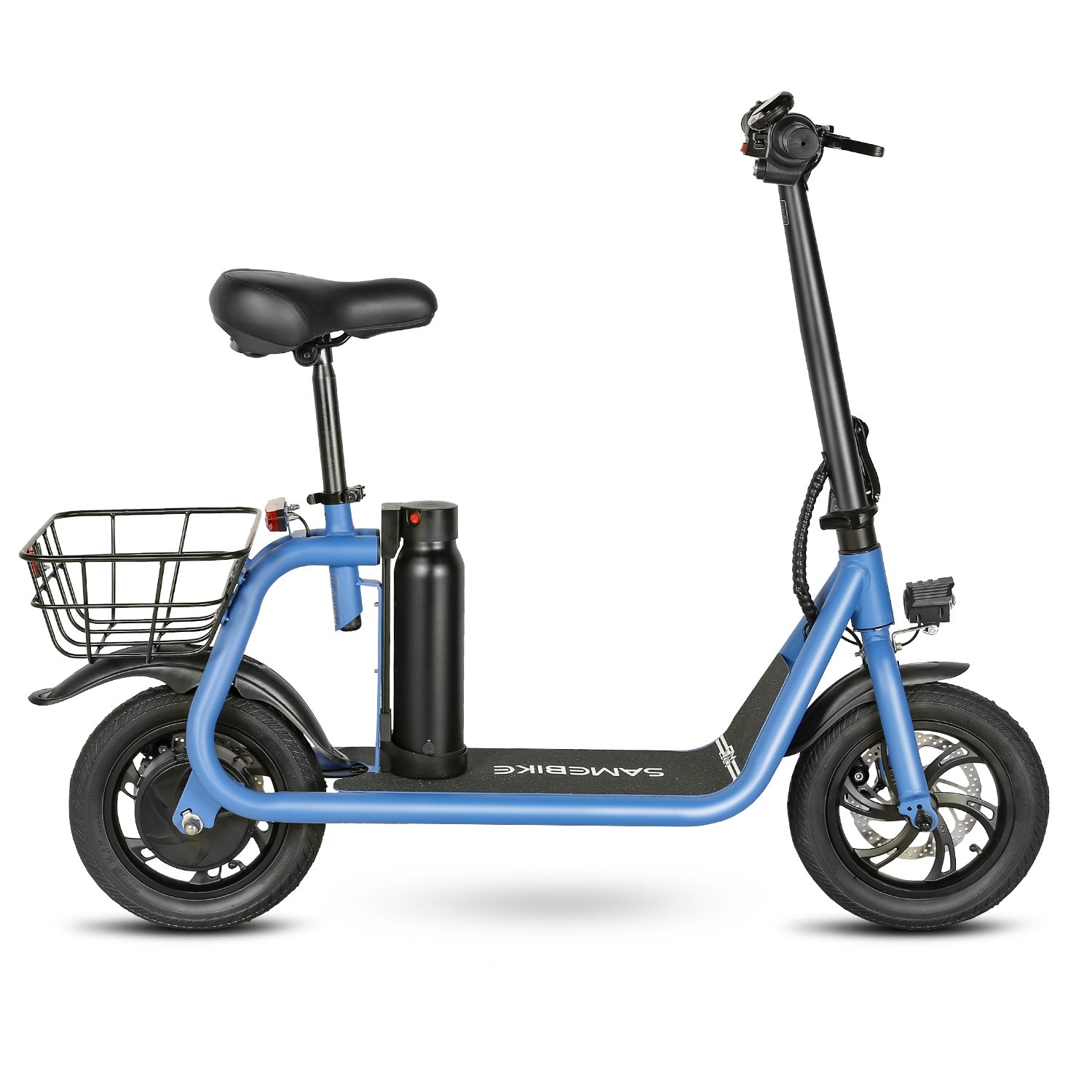 Samebike SM-C01 Electric Scooter with Basket - Pedal Go
