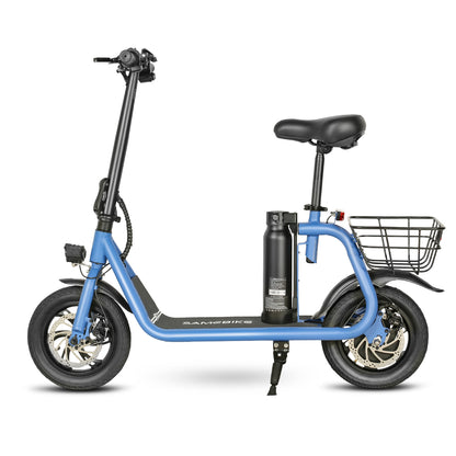 Samebike SM-C01 Electric Scooter with Basket - Pedal Go