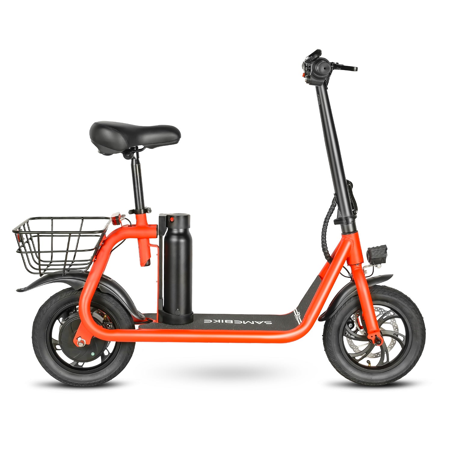 Samebike SM-C01 Electric Scooter with Basket - Pedal Go