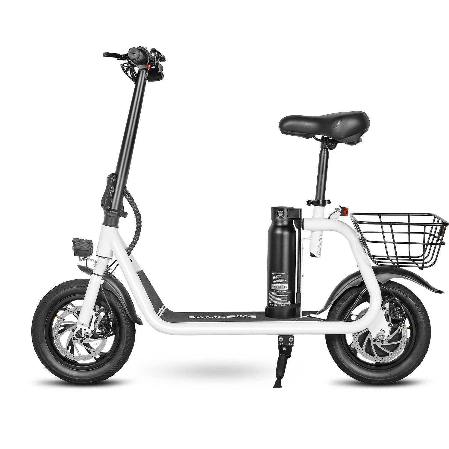 Samebike SM-C01 Electric Scooter with Basket - Pedal Go