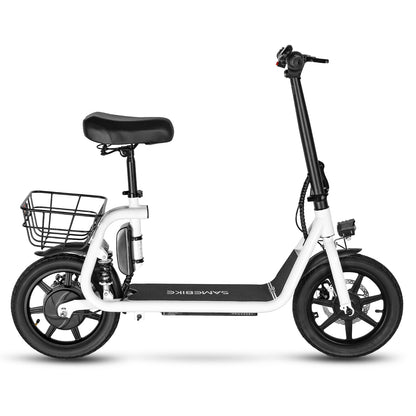 Samebike SM-C02 Electric Scooter with Rear Basket