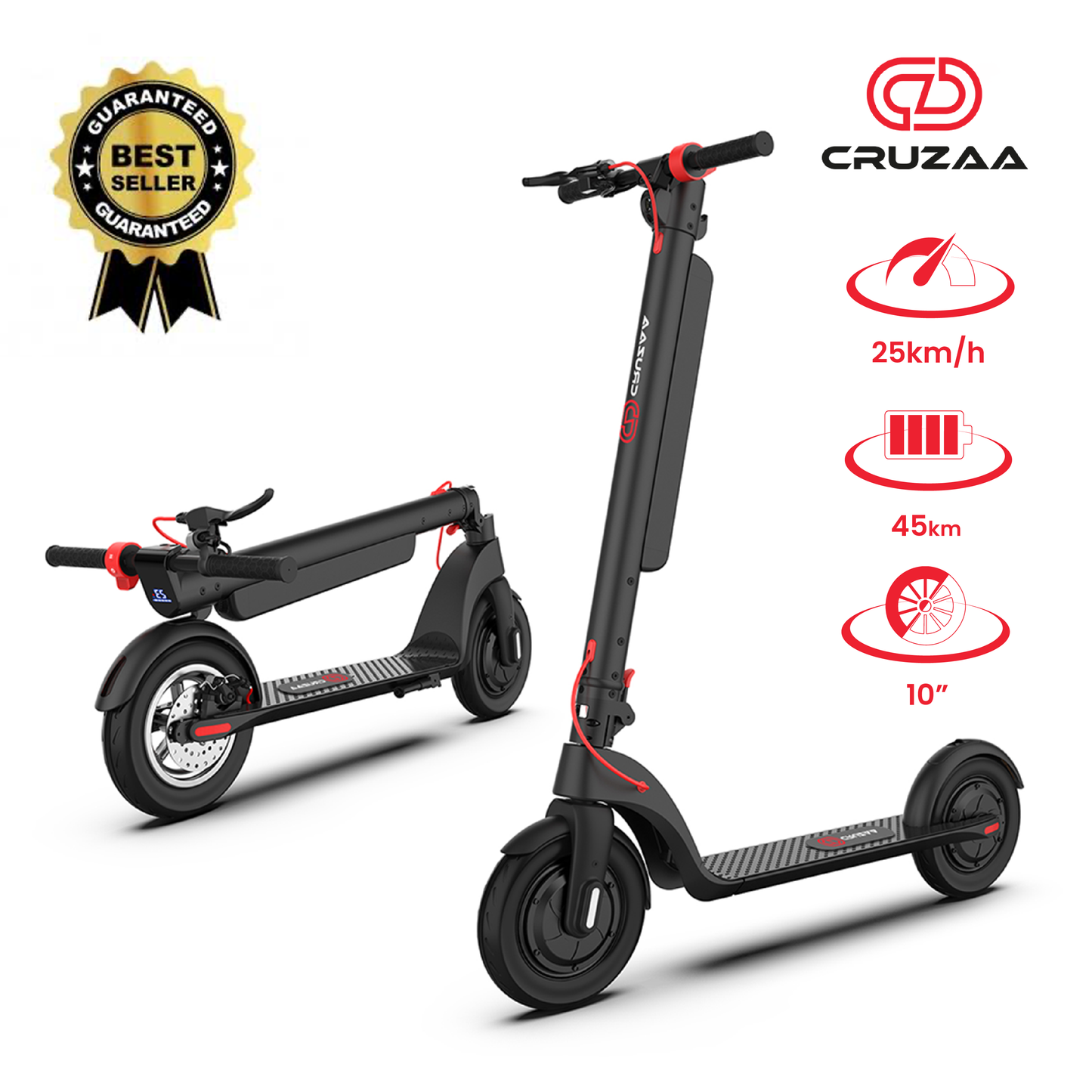 Cruzaa Commuta - Scooter - Carbon black